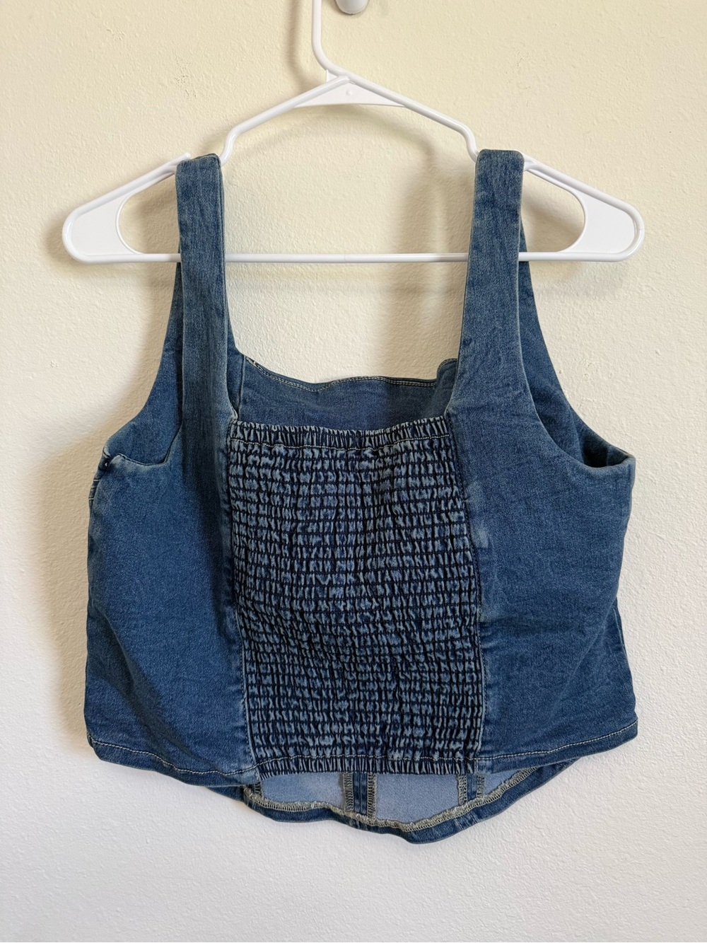 Maurices Dark Blue Denim Square-Neck Tank - Picture 2 of 2